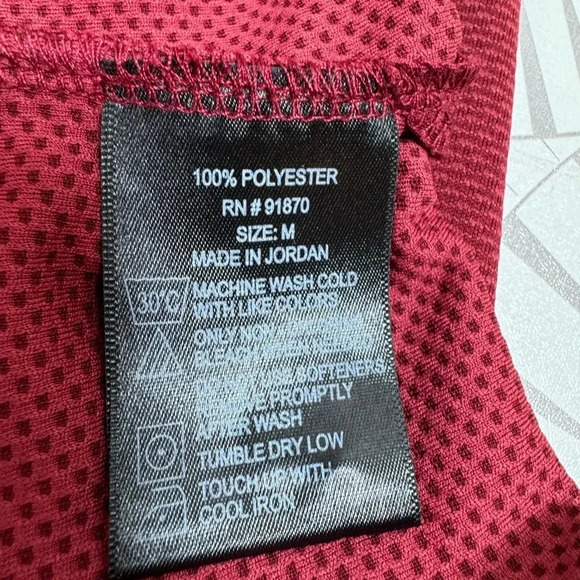 Bolle Men’s‎ Short Sleeve Polo Shirt Medium Red - Picture 2 of 4